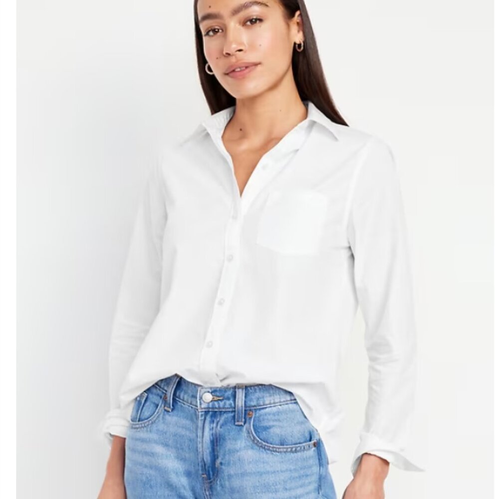 Universal Thread White Button Up Shirt Size Medium